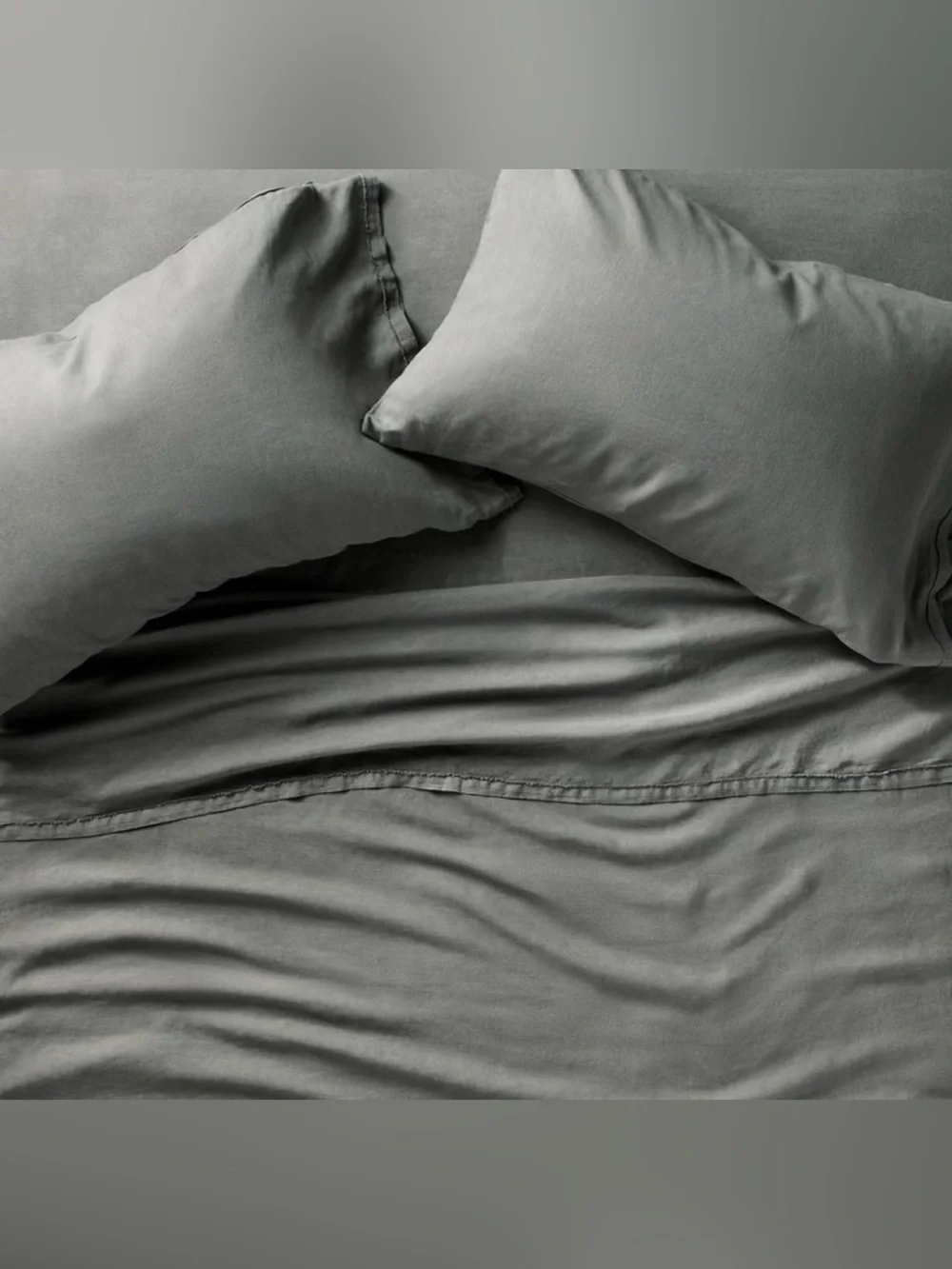 Casaluna Linen Sheet Set Queen 100% Linen Gray Solid Adults Bedroom Rectangular